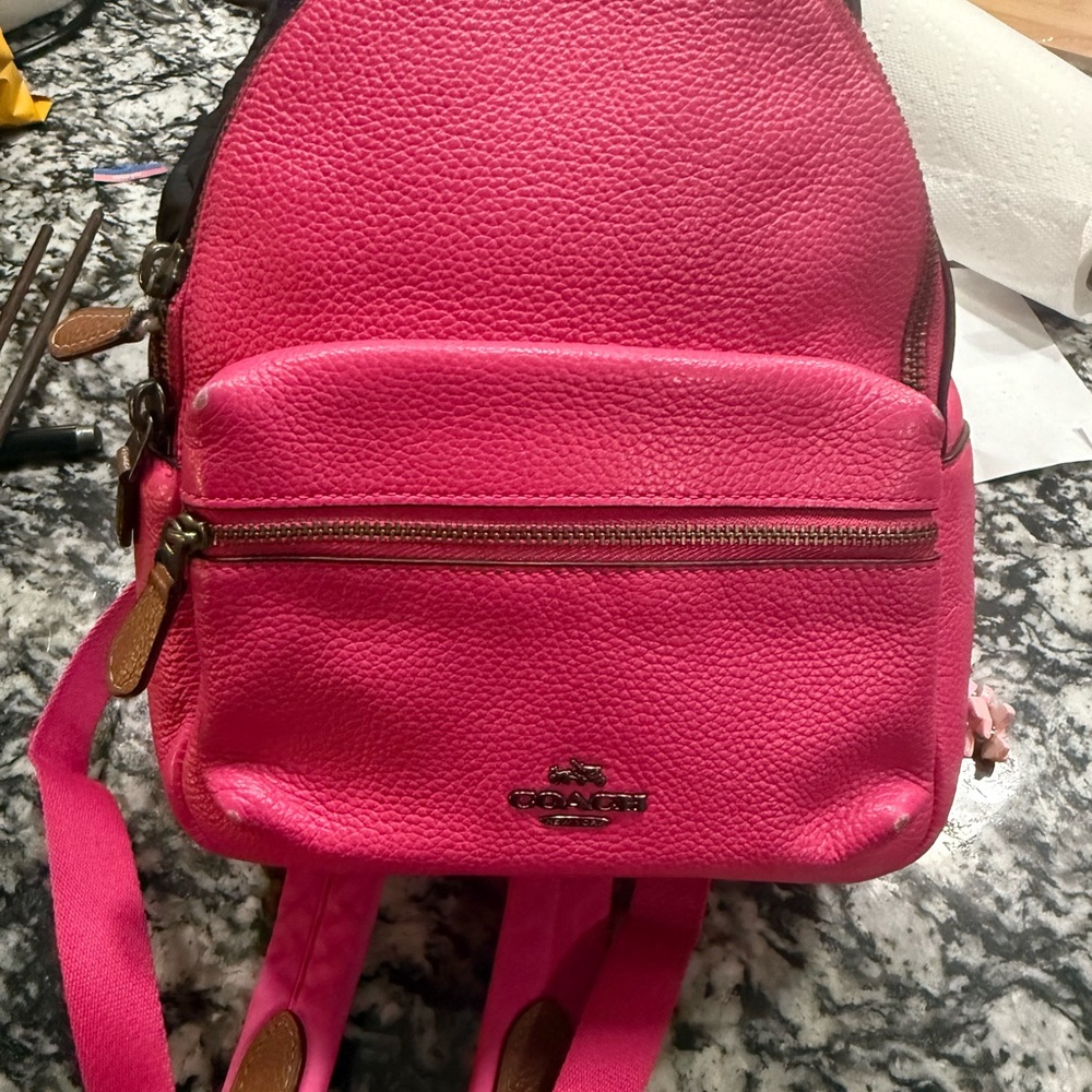 Coach Pink Classic Backpack